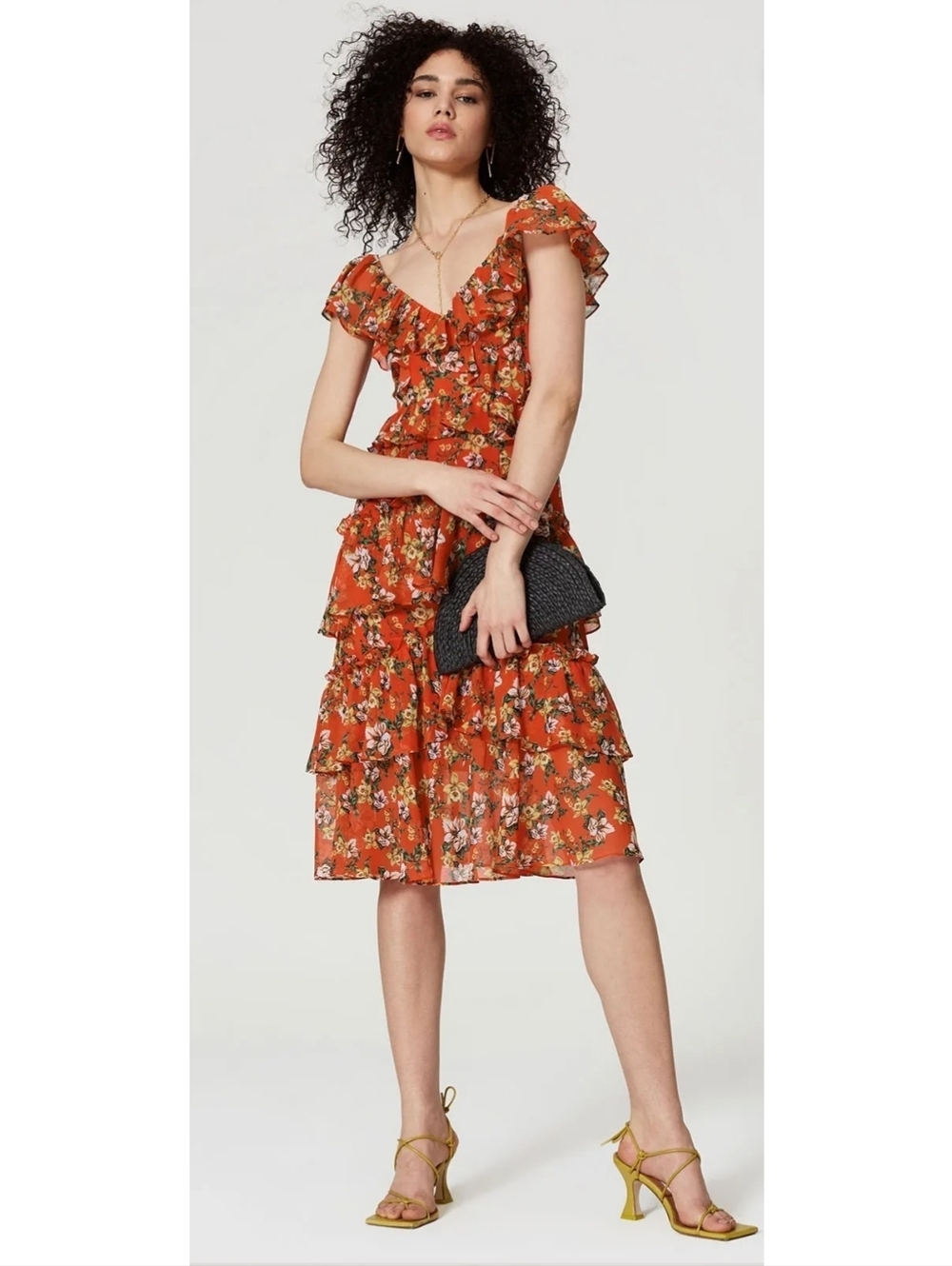The Blood Orange Chiffon Summer Dress by Marissa Webb S